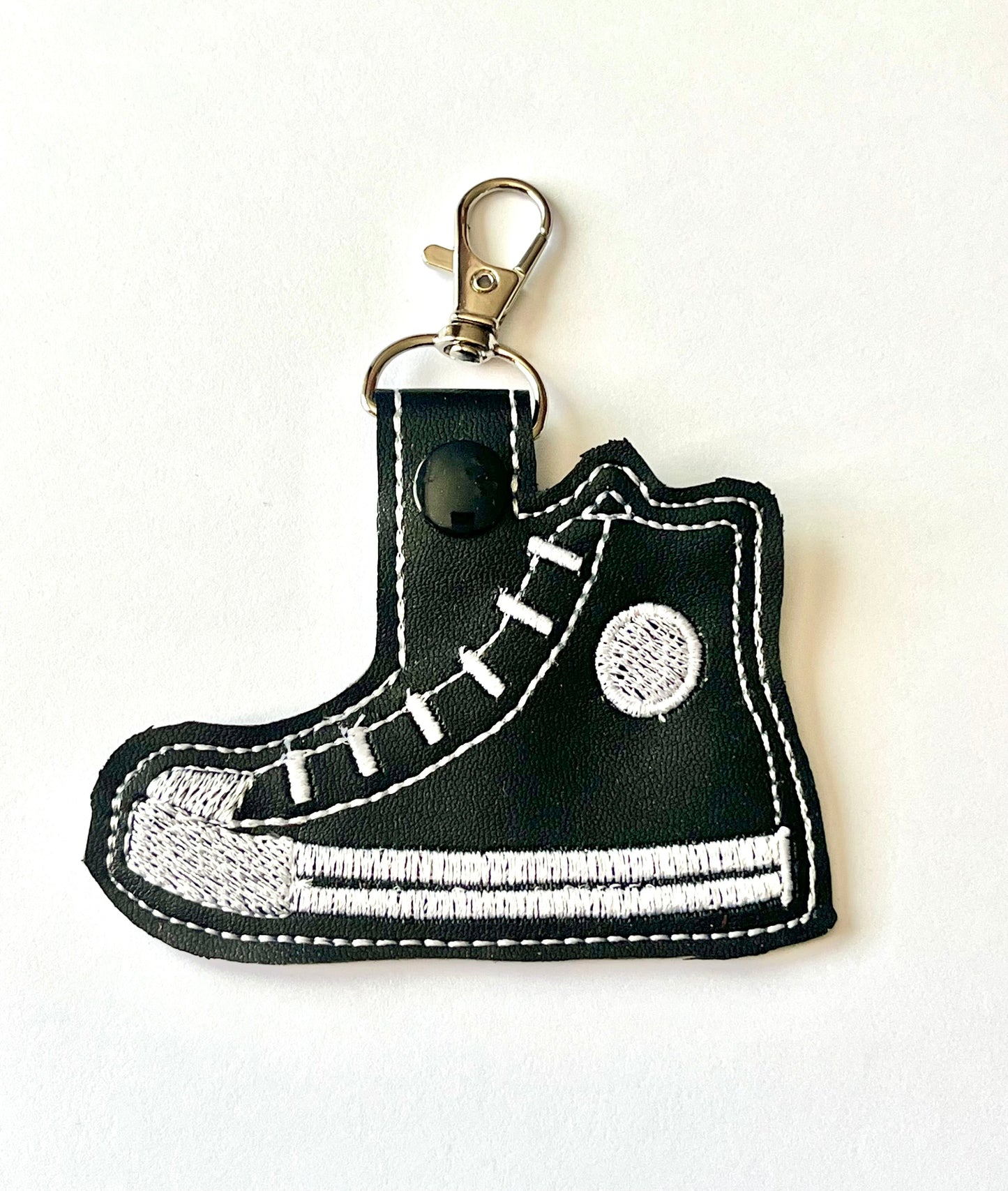 High Top Sneaker Key Fob Key Chain Charm, Multiple Color Options