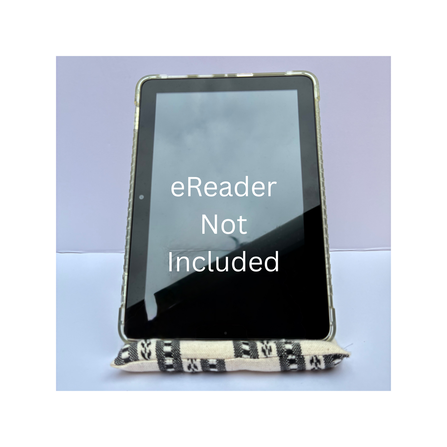 Hands-Free Pillow Stand for Phones, eReaders, Kindles & Tablets - Woven Print