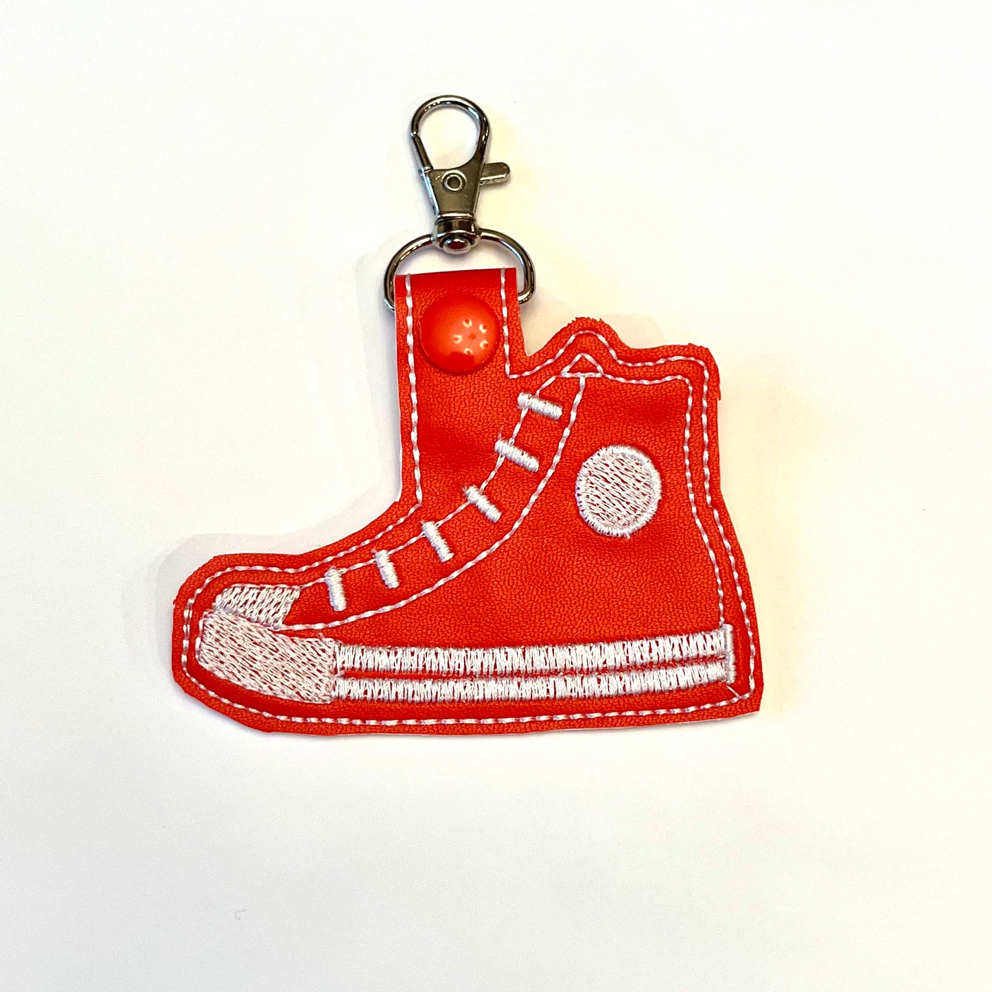 High Top Sneaker Key Fob Key Chain Charm,  Multiple Color Options