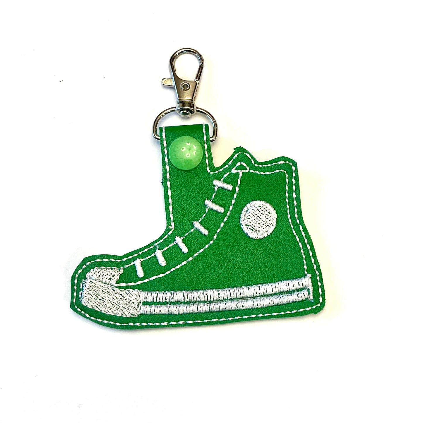 High Top Sneaker Key Fob Key Chain Charm,  Multiple Color Options