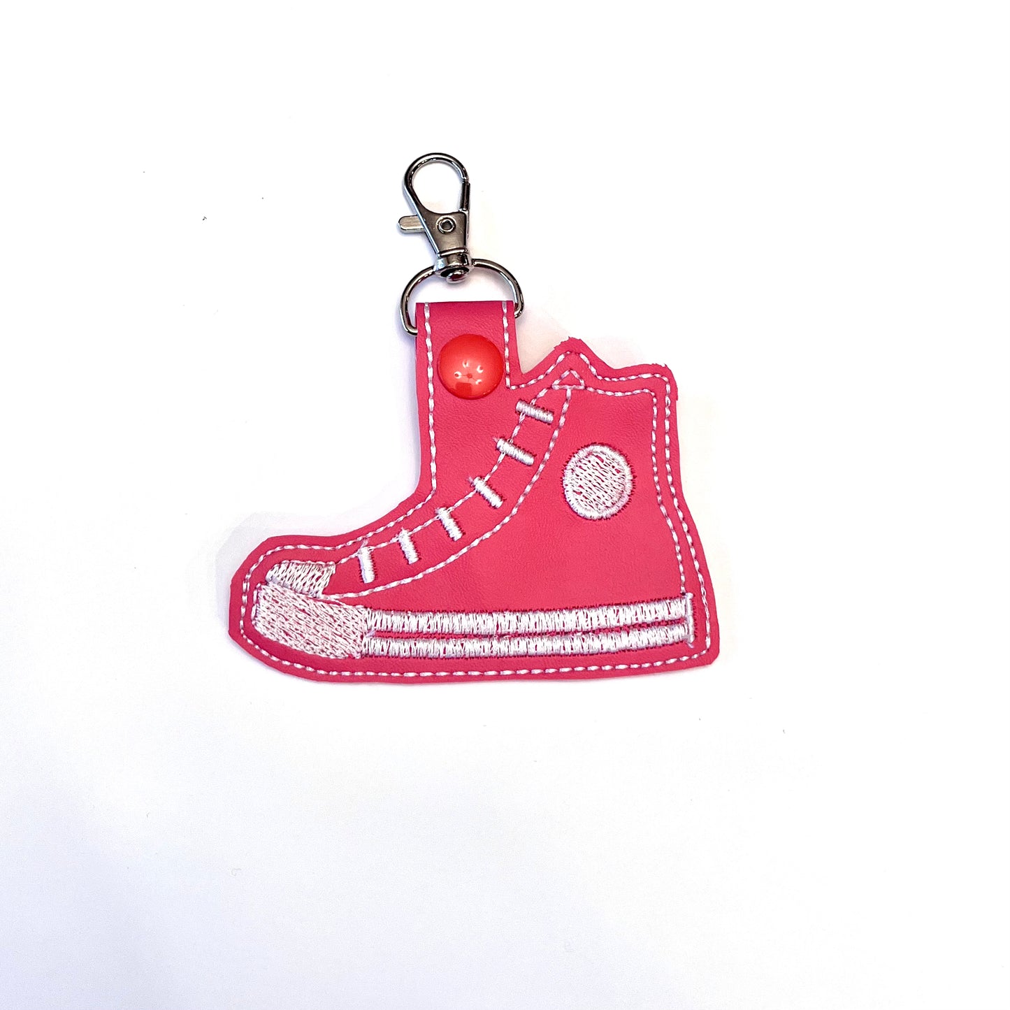 High Top Sneaker Key Fob Key Chain Charm,  Multiple Color Options