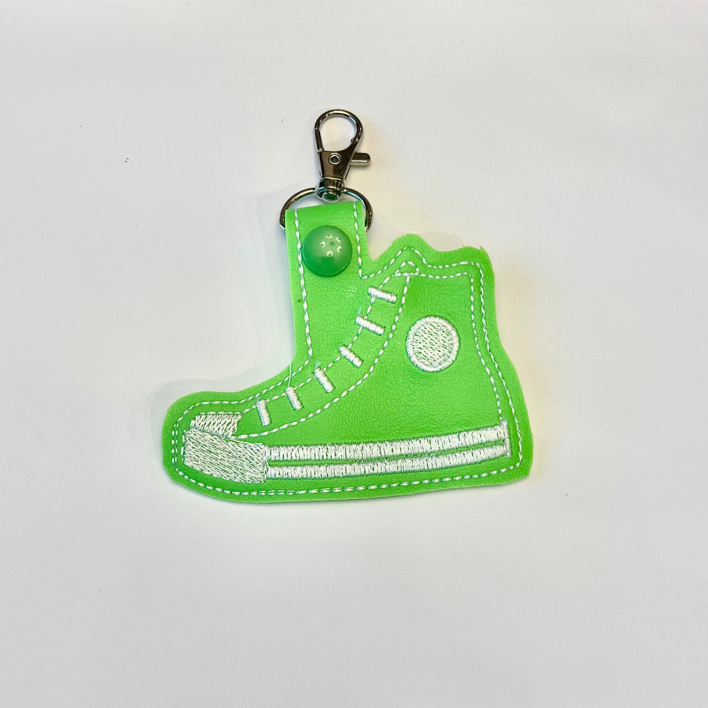 High Top Sneaker Key Fob Key Chain Charm,  Multiple Color Options